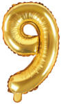  9'' számú fóliás léggömb, 35 cm, arany (FB10M-9-019)