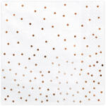  Pöttyös szalvéták, fehér, 33x33cm (1 db / 20 db) (SP33-88-008)