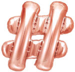  Fólia lufi #, 35 cm, rózsaszín arany (FB12M-019R)