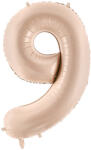  Foil Balloon Number ''9'', 72cm, dark beige (FB230T-9-013C)