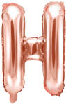  Fólia Lufi Betű ''H'', 35cm, rosegold (FB2M-H-019R)