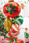  Candy fólia lufi, 35 cm, zöld (FB107-012)