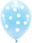  Pasztell Eco Balloons 33 cm, Pöttyös, égszínkék (1 db / 6 db. ) (ECO33P-202-011-6)