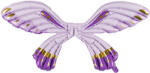  Foil Balloon Butterfly Wings, Matte Purple, 102 x 50 cm (FBS2)