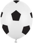  Léggömbök 30 cm, futball, tiszta fehér (1 db / 50 db) (SB14P-299-008B)