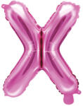  Fólia léggömb betű ''X'', 35 cm, sötét rózsaszín (FB2M-X-006)