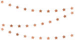  Garland Stars, rózsaszín arany, 3, 6 m (GLS8-019R)