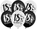  Erős léggömbök 30cm, 18. ! Születésnap, mix (1 pkt / 6 db. ) (SB14P-246-000-6)