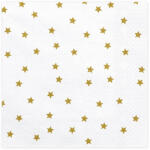  Szalvéták Csillagok, arany, 33x33cm (1 db / 20 db. ) (SP33-39-019)