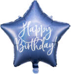  Fólia lufi Boldog születésnapot, 40 cm, sötétkék (FB93-074)