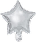  Fólia lufi Stars, 25cm, ezüst (1 db / 25 db. ) (FB120M-018)