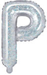  Fólia léggömb "P" betű, 35 cm, holografikus (FB2H-P-018)