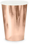  Papírpoharak, rózsa arany, 220 ml (1 db / 6 db) (KPP35-019R-EU3)