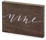  Fa asztalszám, ''Kilenc'', 2x18x12, 5 cm (KPZ8-9-100)