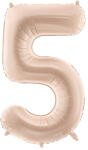  Foil Balloon Number ''5'', 72cm, dark beige (FB230T-5-013C)
