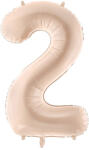  Foil Balloon Number ''2'', 72cm, dark beige (FB230T-2-013C)