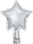  Fólia lufi Stars, 12cm, ezüst (1 db / 25 db. ) (FB119M-018)