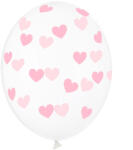  Balloons 30cm, Hearts, Crystal Clear (1 pkt / 6 pc. ) (SB14C-228-099P-6)