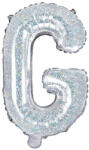  Fólia lufi betű ''G'', 35 cm, holografikus (FB2H-G-018)