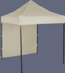 Expodom Gyorsan összecsukható sátor 2x2m - acél, 1 oldalfal, Bézs