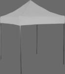 Expodom Gyorsan összecsukható sátor 2x2m - acél, Oldalfalak nélkül, Szürke / antracit