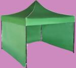 Expodom Gyorsan összecsukható sátor 3x3 m - acél, Zöld, 3 oldalfal
