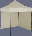 Expodom Gyorsan összecsukható sátor 2x2m - acél, 2 oldalfal, Bézs