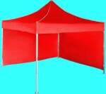 Expodom Gyorsan összecsukható sátor 3x3 m - alumínium, Piros, 2 oldalfal