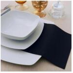 Pack Service textilhatású egyszínű szalvéta 40x40 cm 50 lap/csomag - fekete