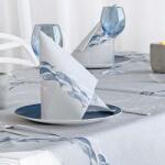 Pack Service textilhatású szalvéta 40x40 cm 50 lap/csomag Maree avio - Tengeri halraj