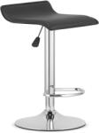 FDY Scaun Bar Frovas Piele Ecologica Negru, Baza Cromata