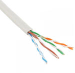  Кабел No brand Network UTP/LAN CAT 5 E, Бял, 305m (DE-18401)