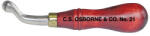 C. S Osborne & Co Scula de marcare margine piele. CS. Osborne (Numar: 1) (21-1)