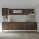 haaus Set Bucatarie Karo V29, Stejar Bronz/Alb, Blat Thermo 28 mm, L 320 cm (919450)