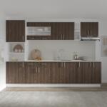haaus Set Bucatarie Karo V26, Stejar Bronz/Alb, Blat Thermo 28 mm, L 300 cm (919429)