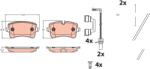 TRW set placute frana, frana disc TRW GDB2464 (GDB2464)