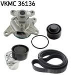 SKF Pompa apa + Set curea transmisie cu caneluri SKF VKMC 36136 (VKMC 36136) - automobilus