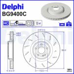 DELPHI Disc frana DELPHI BG9400C (BG9400C) - automobilus