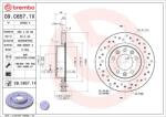 BREMBO Disc frana BREMBO XTRA LINE - Xtra 09. C657.1X (09.C657.1X)
