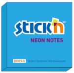 Hopax Notes autoadeziv 76 x 76 mm, 100 file, Stick'n - albastru neon (HO-21209)