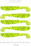 Nevis Impulse Shad 7.5cm 5db/cs (Poppy green) (9721-823)