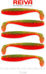 Reiva Flat Minnow shad 7, 5cm 5db/cs (Crazy Tomato) (9902-802)