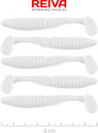 Reiva Zander Power Shad 8cm 5db/cs (Classic White) (9901-801)