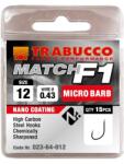 Trabucco F1match mikro szakállas horog 12 15db (023-64-012)