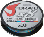 Daiwa J-Braid X8 multi-color, 0.10mm, 6.00kg, 150m (12755-010)