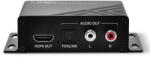 Lindy Lindy extractor Audio HDMI 4K60, interfata HDMI 2.0, latime de banda 18Gbps, interfata audio: SPDIF, analog L-R, Negru (LY-38361)