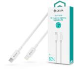 DEVIA Smart Series 27W PD USB Type-C/Lightning adat- és töltőkábel 2m - fehér - coolmobile