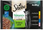 Sheba Natures Collection Vegyes válogatás tasak szószban 12 x (4 x 85 g)