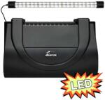 Diversa Akváriumfedél világítással 50x25cm LED EXPERT 10W - FEKETE, egyenes (117387)
