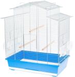 INTER-ZOO Pet Products IZA III króm - madárkalitka - 58, 5 x 38 x 65 cm KÉK